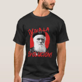 Viva La Evolucion Darwin T-shirt (Voorkant)