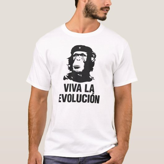 viva la evolutie t-shirt (Voorkant)