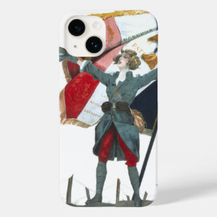 Viva la France Feministische Militaire Uniform en Case-Mate iPhone 14 Hoesje