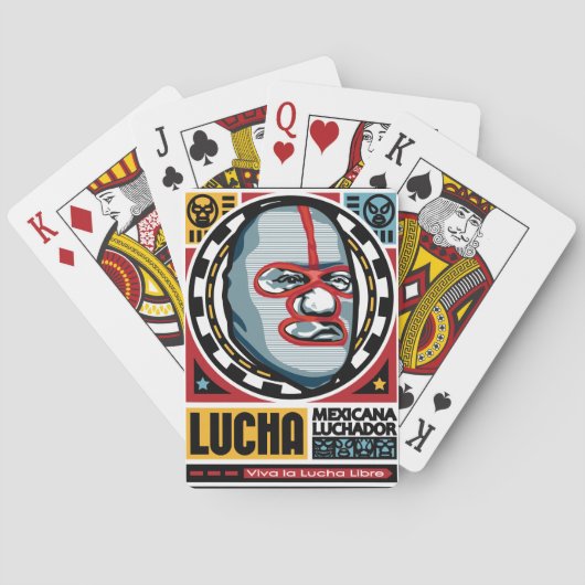 viva la lucha libre #1 pokerkaarten (Achterkant)