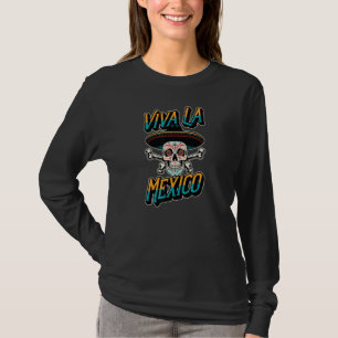 Viva La Mexico Pride Hoed Suiker Schedel Christia T-shirt