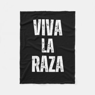 Viva La Raza Immigratie Rechten Anti Trump 2025 Fleece Deken