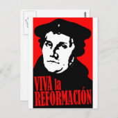 Viva la Reformacion LUTHER Briefkaart (Voorkant / Achterkant)