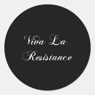 Viva la Resistance Franse verzet tegen anti-Trump Ronde Sticker