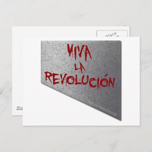 Viva la Revolucion Guillotine Briefkaart (Voorkant / Achterkant)