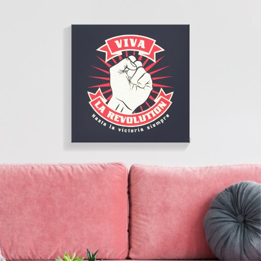 Viva La Revolution Canvas Afdruk (Insitu (Woonkamer))