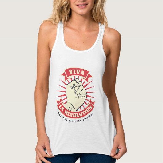 Viva La Revolution Tanktop (Voorkant)