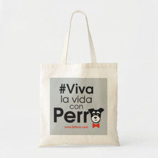 Viva la vida con perro tote bag