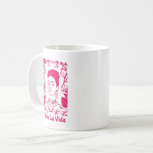 Viva La Vida Frida Coffee Cup Mug (Devant gauche)