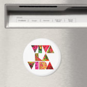 VIVA LA VIDA White Florence Round Magneet (Insitu (Vaatwasser))