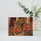 Viva Las Vegas Briefkaart (Staand voorkant)