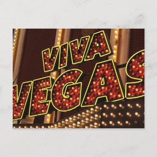 Viva Las Vegas Briefkaart (Voorkant)