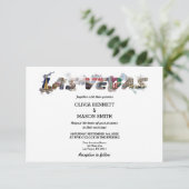 Viva Las Vegas Destination Mariage Invitation (Debout devant)