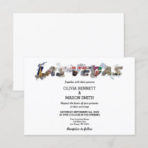 Viva Las Vegas Destination Mariage Invitation