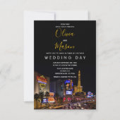 Viva Las Vegas Destination Mariage Invitation (Devant)