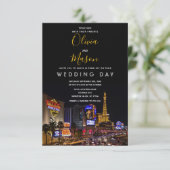 Viva Las Vegas Destination Mariage Invitation (Debout devant)