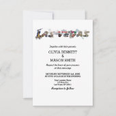 Viva Las Vegas Destination Mariage Invitation (Devant)