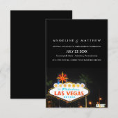 Viva Las Vegas Destination Wedding Invitation (Devant / Derrière)
