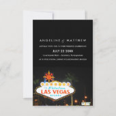 Viva Las Vegas Destination Wedding Invitation Kaart (Voorkant)