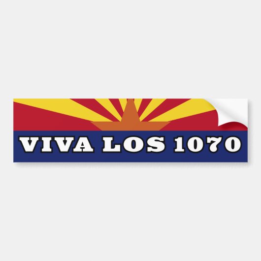 Viva Los 1070 Bumpersticker (Voorkant)