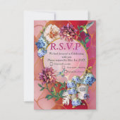 Viva Magenta 2023 Waterverf RSVP Kaartje (Voorkant)