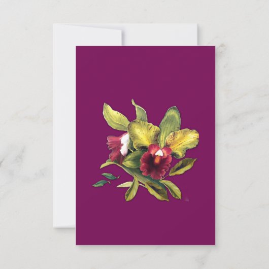 Viva Magenta 2023 Waterverf RSVP Kaartje (Achterkant)