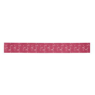 Viva Magenta Elegant Calligraphy Monogram Wedding Lint
