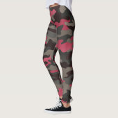 Viva Magenta en Gray Camo Leggings (Links)