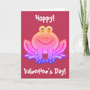Viva Magenta Funny Frog Valentijnsdag Feestdagen Kaart