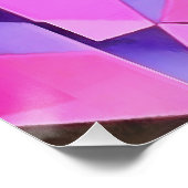 Viva Magenta Geometric Hydrangea Abstract Art Perfect Poster (Hoek)