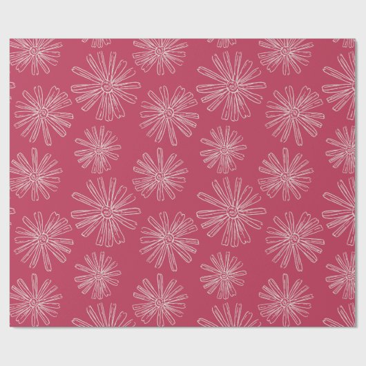 Viva Magenta handbediende ventilator Cadeaupapier (Vlak)