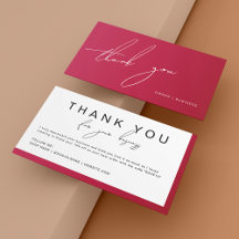 Viva Magenta Hot Roze Handgeschreven Script Dank u