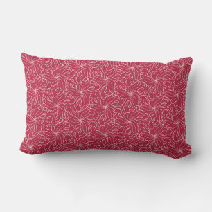 Viva Magenta Trippy Bio Damask Jeu Oreiller