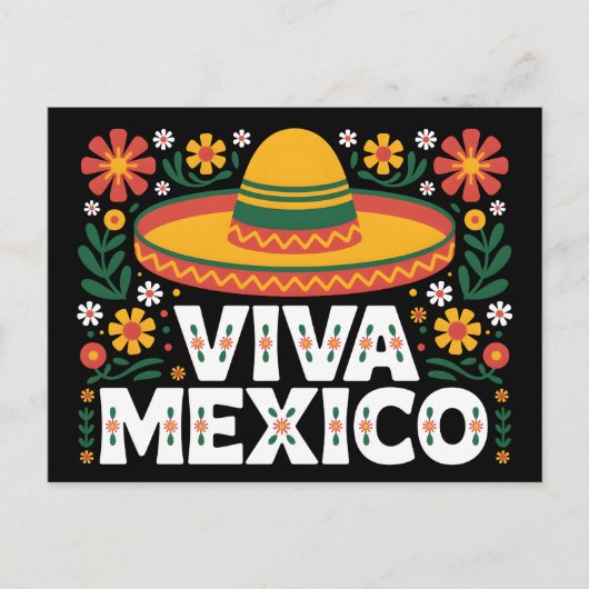 Viva Mexico Briefkaart (Voorkant)