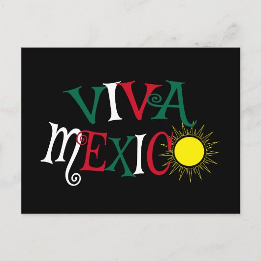 Viva Mexico Briefkaart (Voorkant)