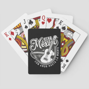 Viva Mexico feest met mijn gitaar Pokerkaarten