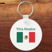 Viva Mexico Flag Sleutelhanger (Voorkant)