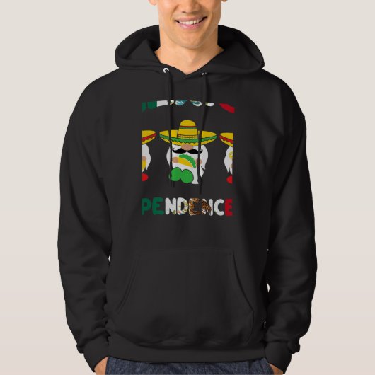 viva mexico gnomes flag Pride Independence Day 16  Hoodie (Voorkant)