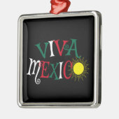 Viva Mexico Metalen Ornament (Links)