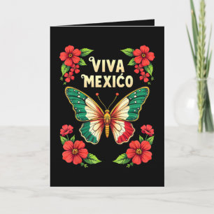Viva Mexico Mexicaanse Onafhankelijkheidsdag Feestdagen Kaart