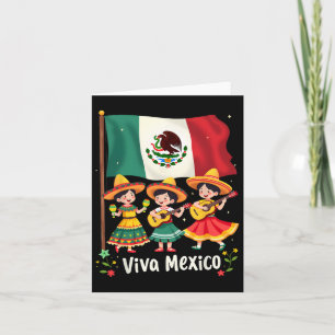 Viva Mexico Mexicaanse Onafhankelijkheidsdag Gitar Kaart