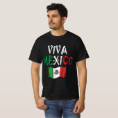 Viva Mexico Patriotic Design T-shirt (Voorkant volledig)