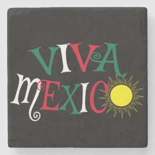 Viva Mexico Stenen Onderzetter
