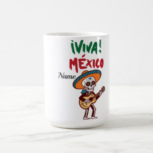 Viva Mexico Suiker Schedel Muzikant Koffiemok