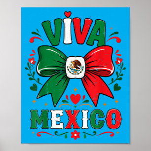 Viva Mexico T-shirt Peuter Meisje Mexicaanse Vlag Poster