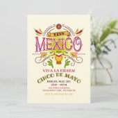 Viva Mexico Uitnodiging (Staand voorkant)