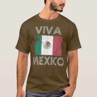VIVA MEXICO  vlag Meican Latino Hispa T-shirt