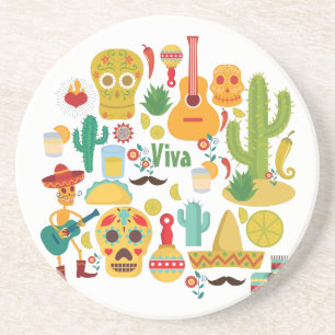 viva mexico zandsteen onderzetter