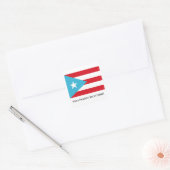 ¡Viva Porto Rico Libre ! Stickers Drapeau (Enveloppe)