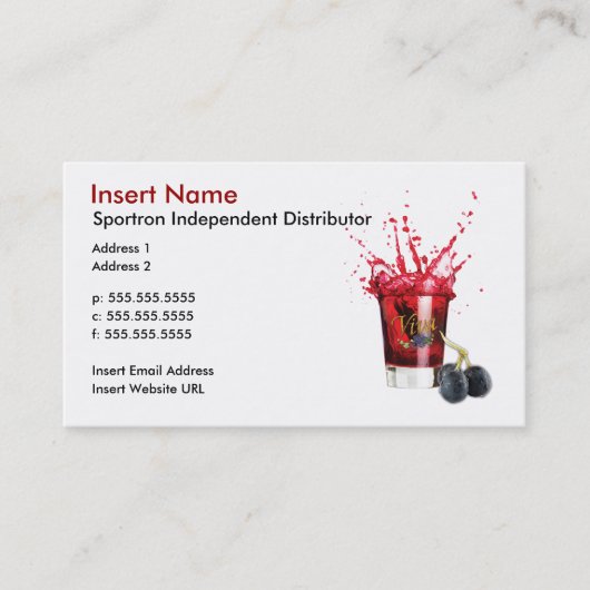 Viva Shot Visitekaartjes (2-zijdig) (Voorkant)